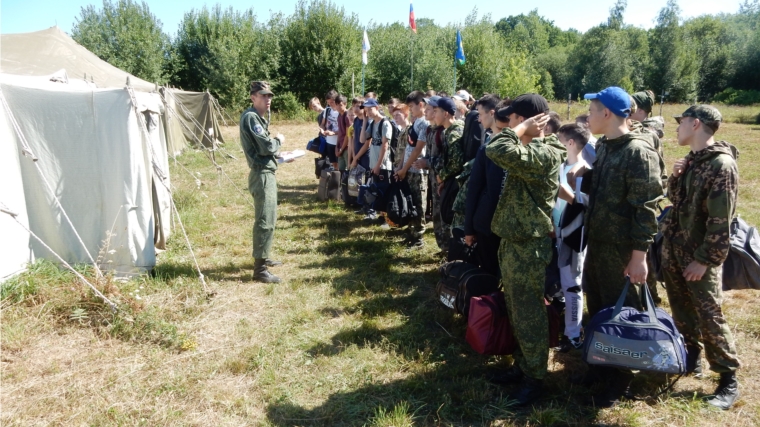 Чебоксарские школьники принимают участие в 1 смене военно-спортивных лагерных сборов «Патриот»